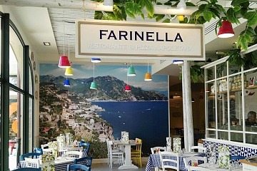 L'insegna Farinella specializzata nella cucina italiana e mediterranea