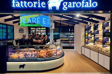 Il punto vendita travel retail di Fattorie Garofalo all'Aeroporto di Napoli