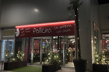 L'ingresso del locale Pollicino di Brescia