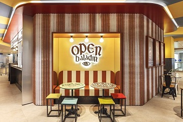 Il look&feel del locale Open Baladin all'Aeroporto di Torino che anticipa le linee degli opening di Milano e Roma