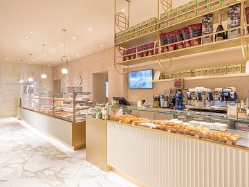 Un punto vendita a insegna Iginio Massari Alta Pasticceria