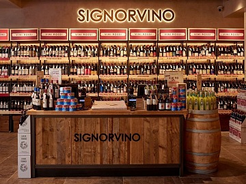 L'interno di uno store Signorvino