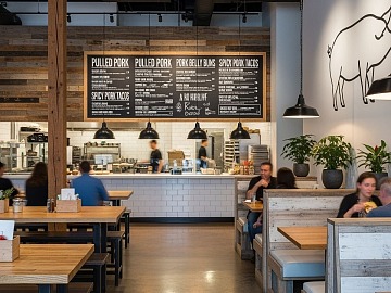 Un punto vendita fast casual