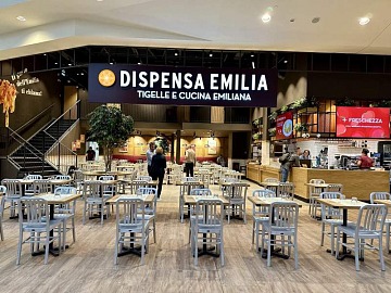 Il nuovo locale Dispensa Emilia al Centro commerciale Fiordaliso di Rozzano