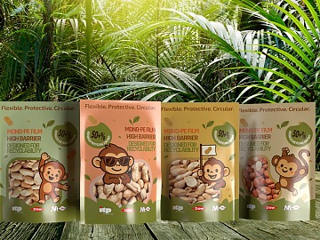Il rendering della pouch sostenibile realizzata da Dow, Macchi e ITP