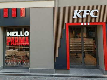 Il 96° locale di KFC Italia sorge all'interno del Centro commerciale La Galleria di Parma