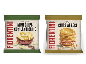 Le chips e mini chips Fiorentini in formato 20 grammi per il vending