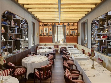 La sala del primo Langosteria aperto nel 2007 a Milano