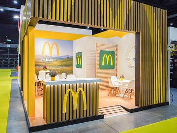 Lo stand McDonald's all'ultimo Salone Franchising di Milano