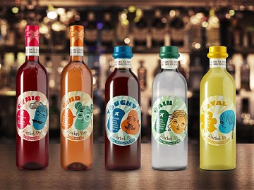 Le 5 referenze della linea alcol free di Nexus nel catalogo di 1492 Coloniale Group
