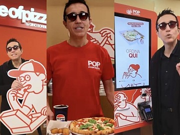 Gino Sorbillo durante i teaser di POP - People of pizza pubblicati su Instagram