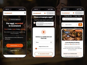 L'interfaccia utente di Trovamenu