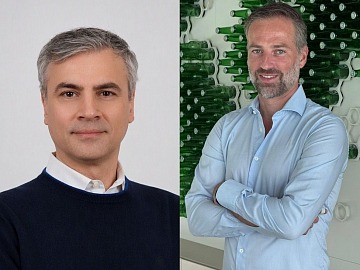Da sinistra, Giuseppe Mele (supply chain director Heineken Italia) e Paul Schalekamp (ad Partesa)