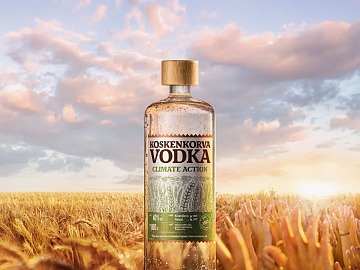 Il formato da un litro di Koskenkorva Vodka Climate Action