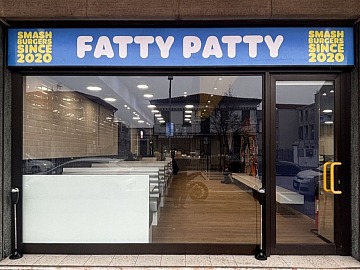 L'ingresso di un locale Fatty Patty