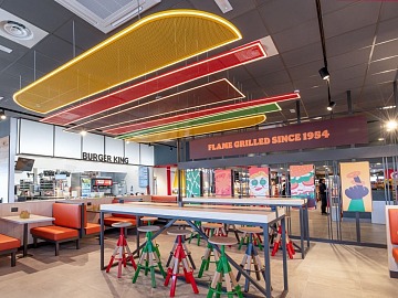 Uno spazio dell'insegna Burger King