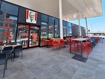 Il punto vendita KFC all'aeroporto di Bergamo Orio al Serio