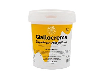 Giallocrema di Ar.pa Lieviti è commercializzato in un pratico secchiello da 2 kg richiudibile e riciclabile 