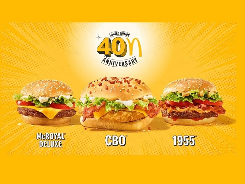 I tre hamburger McDonald's protagonisti del (ri)lancio celebrativo