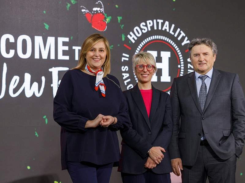 Il board di Hospitality, da sinistra: Alessandra Albarelli, Giovanna Voltolini, Roberto Pellegrini, 