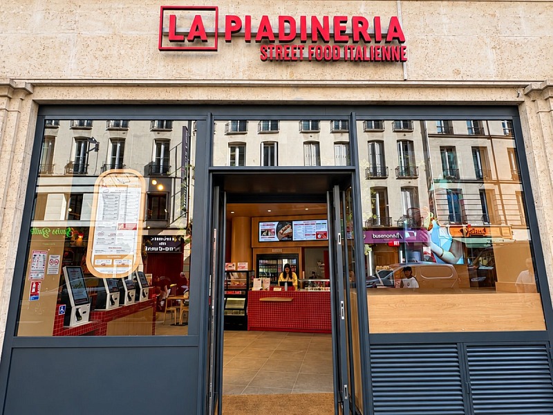 Il punto vendita di La Piadineria a Parigi in rue du Faubourg Montmartre