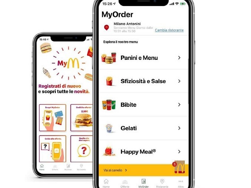 La nuova app mobile di McDonald's