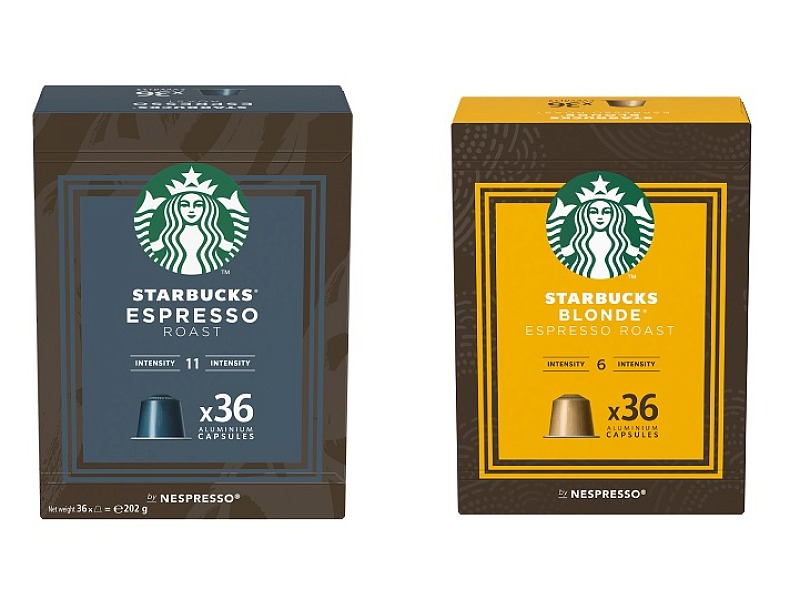 Starbucks, i caffè Espresso Roast e Blond disponibili anche in capsula Le nuove confezioni da 36 capsule di Starbucks