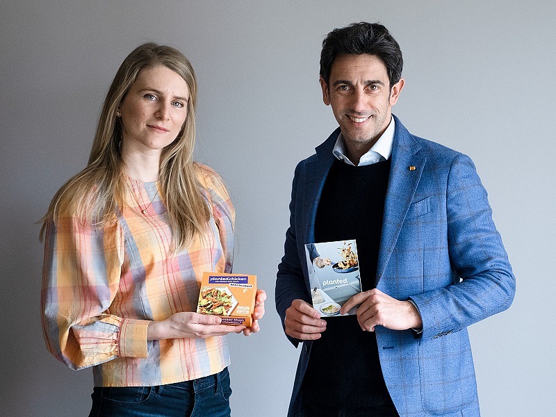 Planted, Marta Residori: "Plant based, una crescita a misura di foodservice" Marta Residori e Massimiliano Nogheredo, i due country manager di Planted in Italia