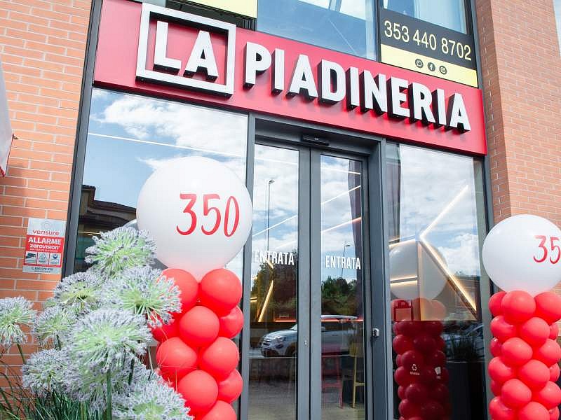 A Lucca, La Piadineria tocca quota 350 store fast casual in Italia La Piadineria raggiunge 350 punti vendita attivi in Italia con la seconda apertura a Lucca