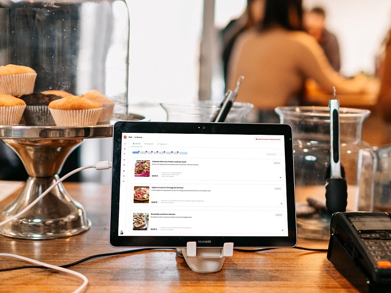 Dishup spinge il digitale nella ristorazione con i pagamenti smart L'interfaccia di Dishup